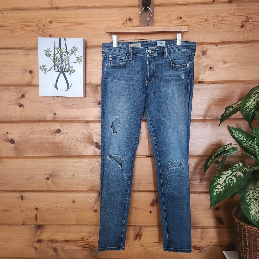 AG Adriano Goldschmied The Legging Ankle Stretch Super Skinny Jeans USA Size 30